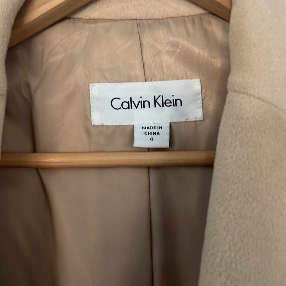 Vintage Calvin Klein wool / angora overcoat - Picture 2 of 3